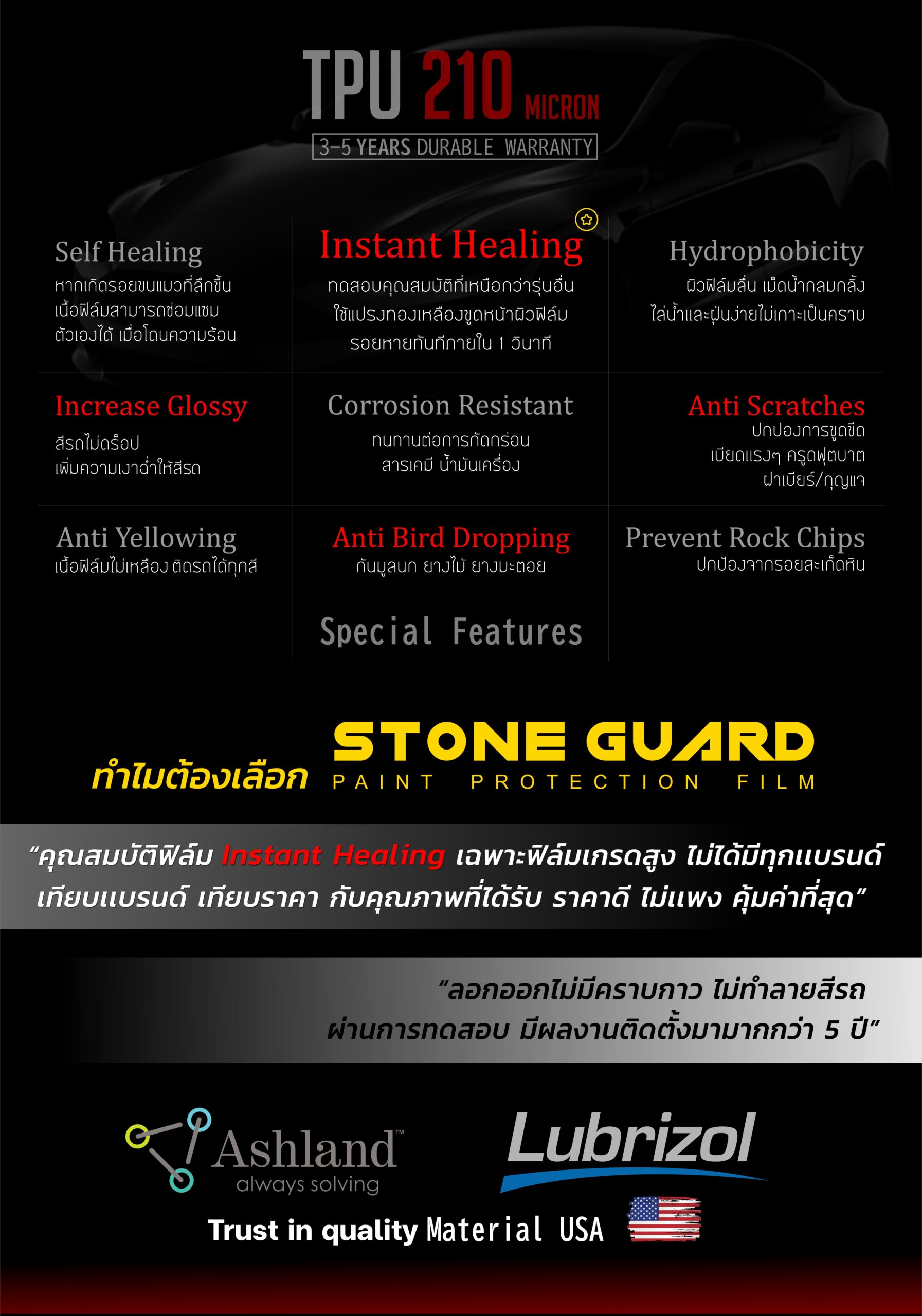 ฟิล์มใสกันรอยTPU ฟิล์มใสกันรอยรถยนต์นนทบุรี ฟิล์มใสกันสะเก็ดหิน ฟิล์มปกป้องสีรถ paint protection film ราคาฟิล์มใสปกป้องสีรถ